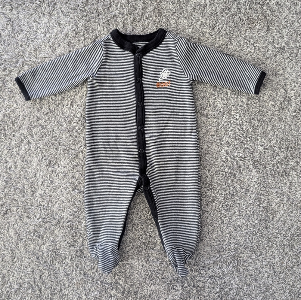 Carter's baby boys Halloween sleeper "BOO"